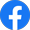 Facebook logo of white small case F in blue circle